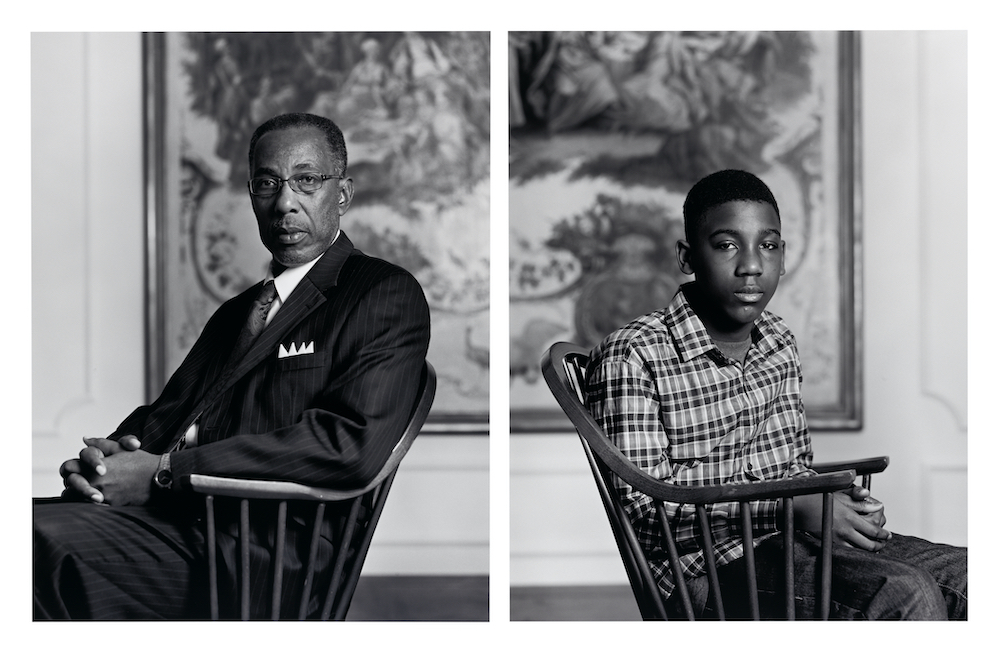 “Don Sledge and Moses Austin, Birmingham, AL,” from the series The Birmingham Project, 2012; Rennie Collection, Vancouver; © Dawoud Bey 
